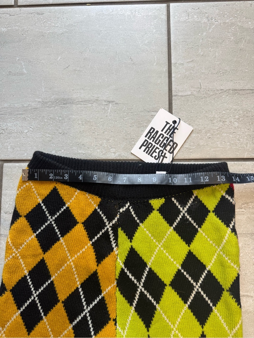 The Ragged Priest primary knIt pants are a size S but the fit is more like XXS. - Picture 5 of 11